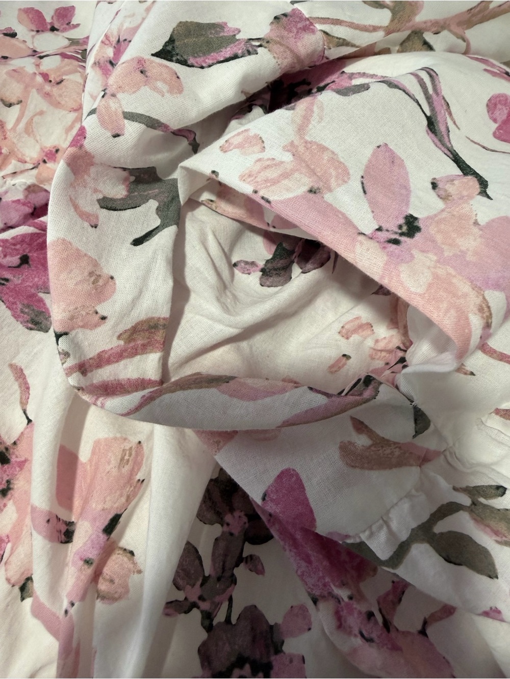 Calvin Klein Tiered Floral Midi Dress with Waist Tie  Medium Cottagecore summery - Picture 11 of 11